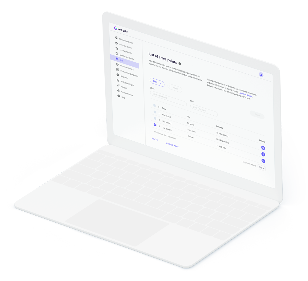 Admin panel
